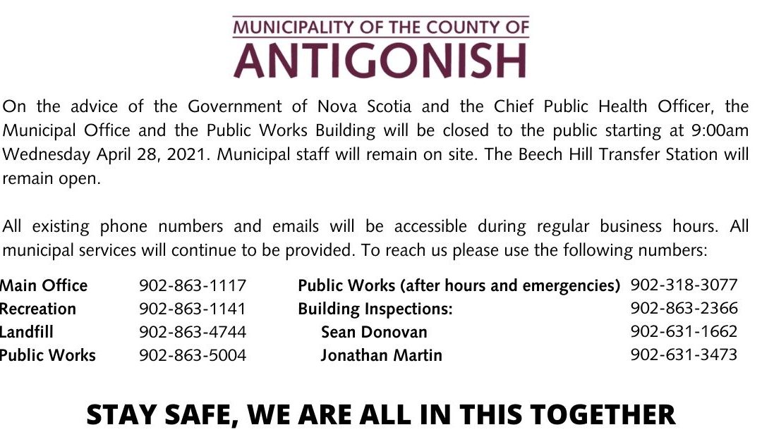 Municipal and Public Works Office Closure